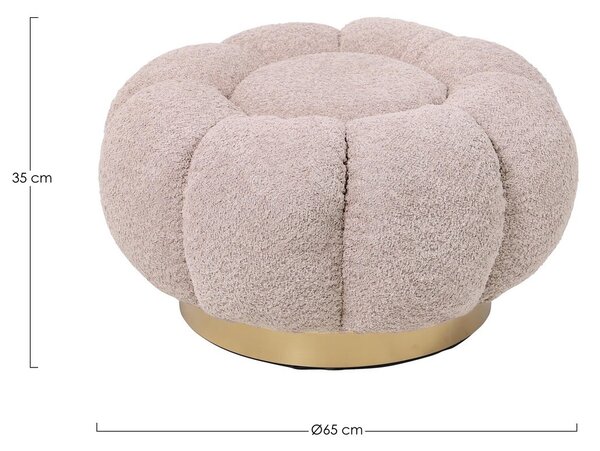 FLOREL ANTIQUE ROSE taburet