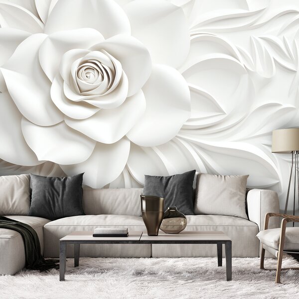 Fototapeta Nádherná biela ruža Materiál: Vliesová, Rozmery: 200 x 140 cm