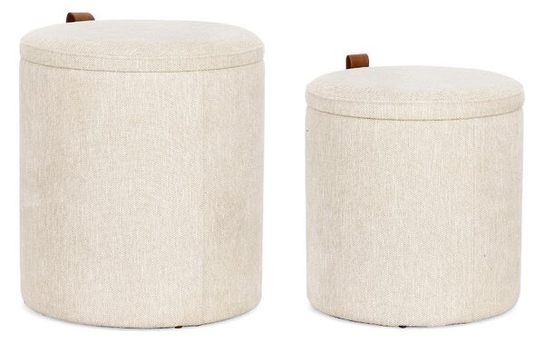 2SET KATIA NATURAL taburet s úložným priestorom