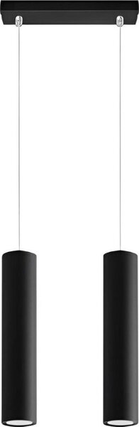 Luster na lanku KARADON 2xGU10/30W/230V čierna