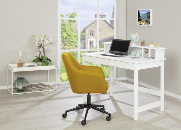 PÍSACÍ STÔL, biela, 110/69/76-91 cm MID.YOU - Online Only kancelárie, Online Only