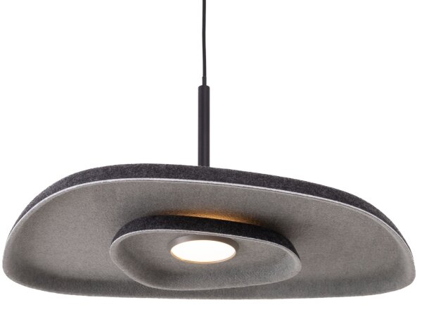 MAXLIGHT P0560 - LED Luster na lanku DEUX LED/5W/230V čierna