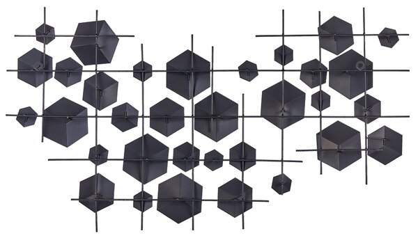 Nástenná dekorácia zlatá železo nepravidelný tvar geometrický vzor moderný glamour štýl dekorácie doplnky