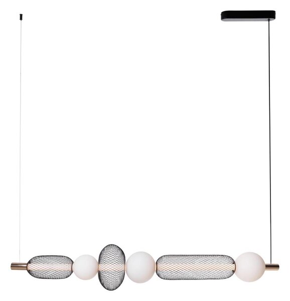 MAXLIGHT P0593 - LED Luster na lanku BORA LED/29W/230V biela/čierna