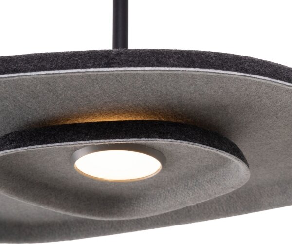 MAXLIGHT P0560 - LED Luster na lanku DEUX LED/5W/230V čierna