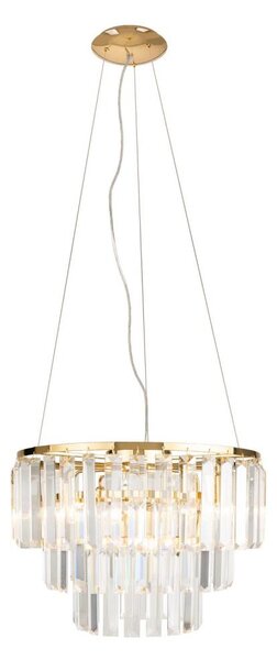 MAXLIGHT P0423 - Luster na lanku MONACO 9xG9/40W/230V pr. 42 cm zlatá