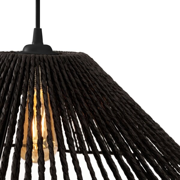 MAXLIGHT P0579 - Luster na lanku AMALFI 1xE27/15W/230V pr. 45 cm čierna
