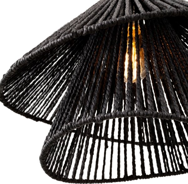 MAXLIGHT P0580 - Luster na lanku AMALFI 1xE27/15W/230V pr. 45 cm čierna
