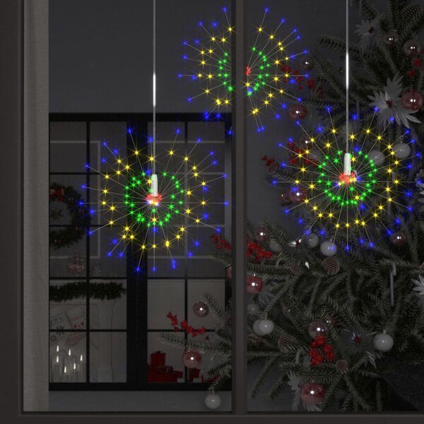 Vonkajšie vianočné prskavky 10 ks, farebné 20 cm, 1400 LED
