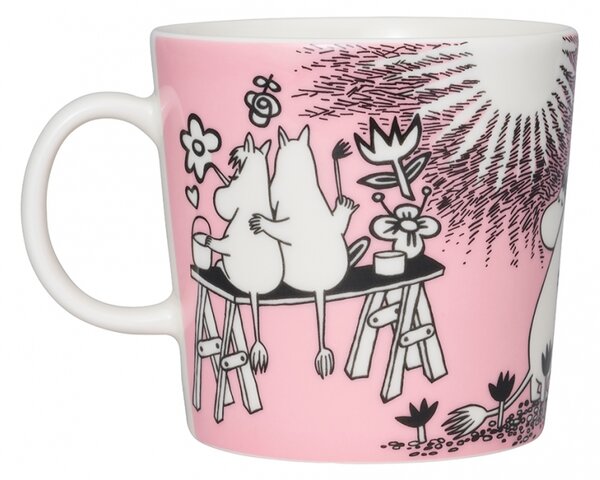 Arabia Hrnček Moomin Love 0,4l, ružový