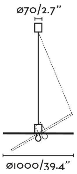 FARO 68590-70 - Luster na lanku COSTAS 1xE27/15W/230V pr. 100 cm čierna/ratan
