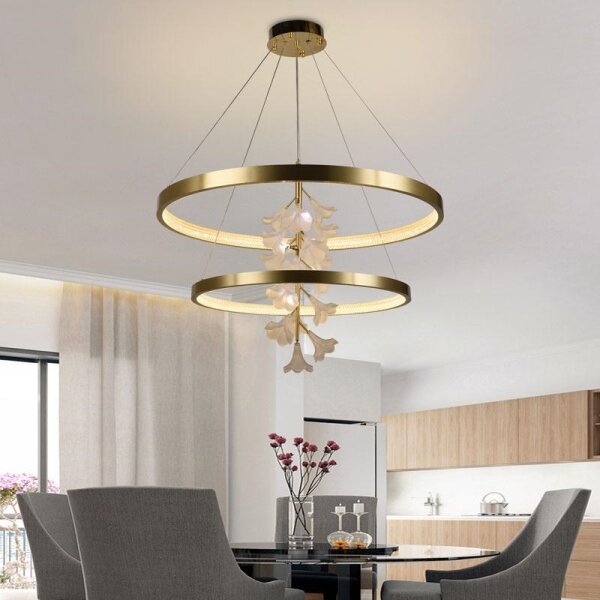 LED Stmievateľný luster na lanku LED/100W/230V 3000-6500K + diaľkové ovládanie