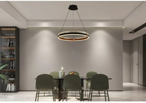 LED Stmievateľný luster na lanku LED/80W/230V 3000-6500K + diaľkové ovládanie