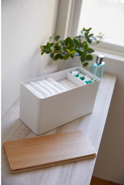 Biely organizér s vekom z preglejky Yamazaki Rin
