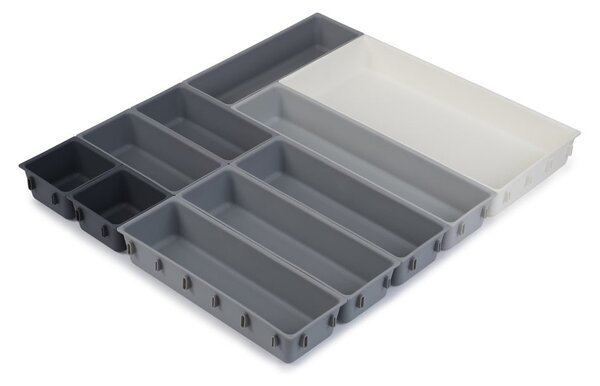 Sivý variabilný organizér do zásuvky Joseph Joseph Blox