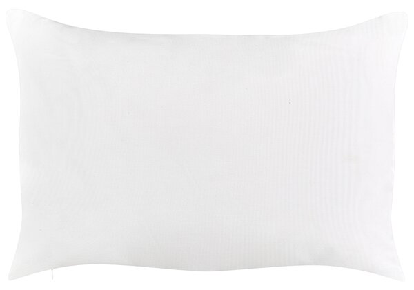 Sada 2 záhradných vankúšov krémová biela polyester 40 x 60 cm obdĺžniková vzor listov s motívom moderný dizajn dekoračný vankúš