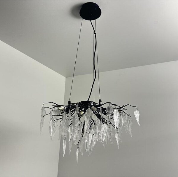 Krištáľový luster na lanku 10xG9/40W/230V čierna