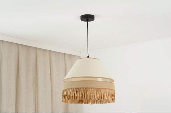 Brilagi -Luster na lanku WINNETOU AVIGNION 1xE27/15W/230V pr. 35 cm hnedá/krémová