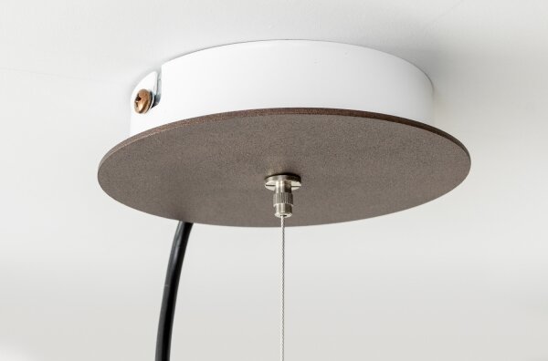 SIRU - Luster na lanku TERRA 1xE27/60W/230V čierna/číra benátske sklo