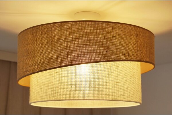 Brilagi - Prisadený luster SHINE 1xE27/15W/230V pr. 50 cm béžová/krémová