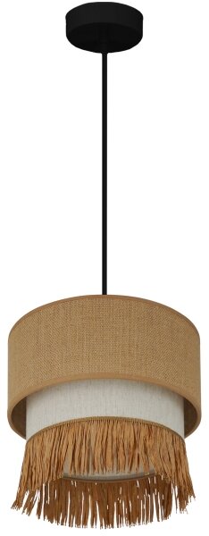 Brilagi - Luster na lanku WINNETOU BOHO 1xE27/15W/230V pr. 25 cm hnedá/krémová