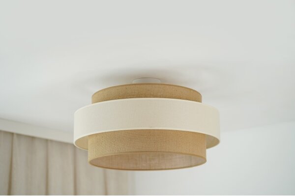 Brilagi - Prisadený luster SPACE LIGHT 1xE27/15W/230V pr. 50 cm béžová/krémová