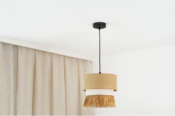 Brilagi - Luster na lanku WINNETOU BOHO 1xE27/15W/230V pr. 25 cm hnedá/krémová