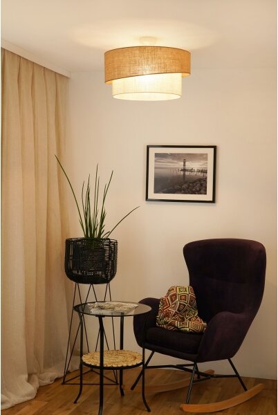 Brilagi - Prisadený luster SHINE 1xE27/15W/230V pr. 50 cm béžová/krémová
