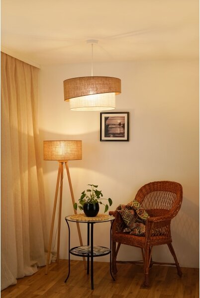 Brilagi - Luster na lanku SHINE 1xE27/15W/230V pr. 50 cm béžová/krémová