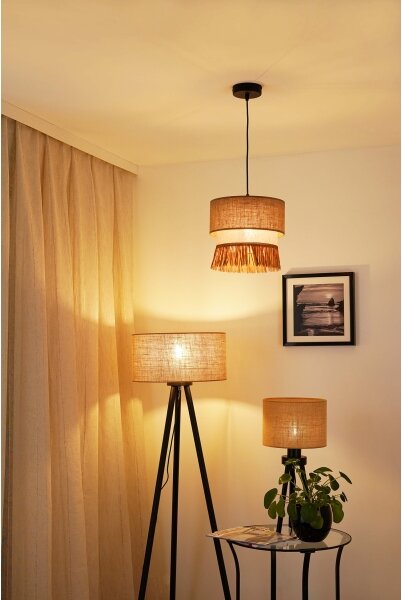 Brilagi - Luster na lanku WINNETOU BOHO 1xE27/15W/230V pr. 25 cm hnedá/krémová