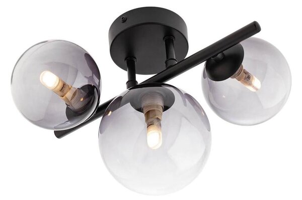 Redo 01-3988 - Prisadený luster ASTRA 3xG9/8W/230V čierna