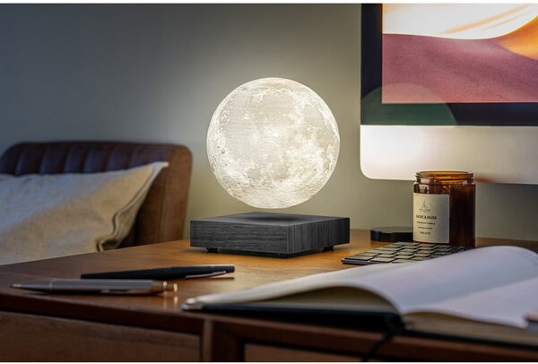 Čierna svetelná dekorácia do zásuvky ø 12 cm Moon – Gingko