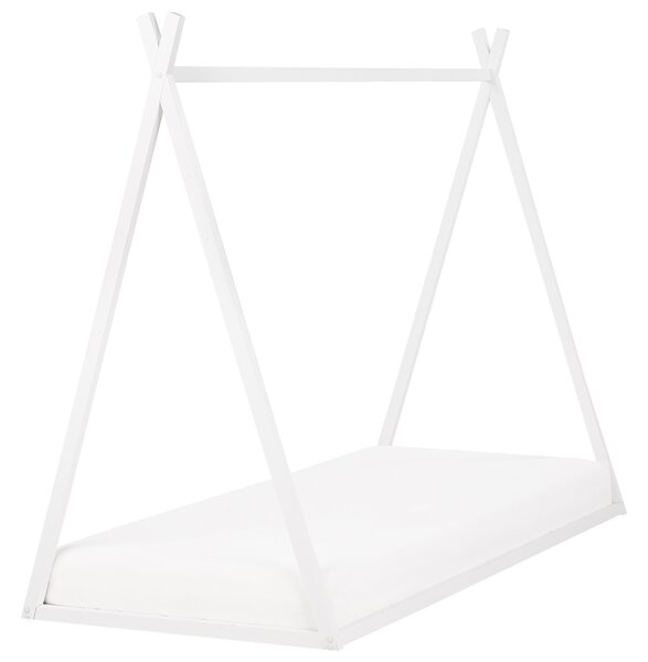Detská posteľ biela borovicové drevo 90 x 200 cm tvar domčeka moderný štýl detská izba