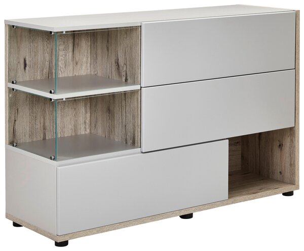 KOMODA, sivá, farba duba, 120/77/40 cm MID.YOU - Komody, Online Only