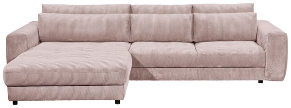 ROHOVÁ SEDAČKA, textil, kompozitné drevo, svetloružová MID.YOU - Sedačky, Online Only