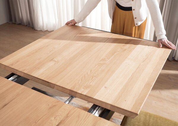 JEDÁLENSKÝ STÔL, hnedá, 160/90/75 cm P & B - Stoly, Online Only