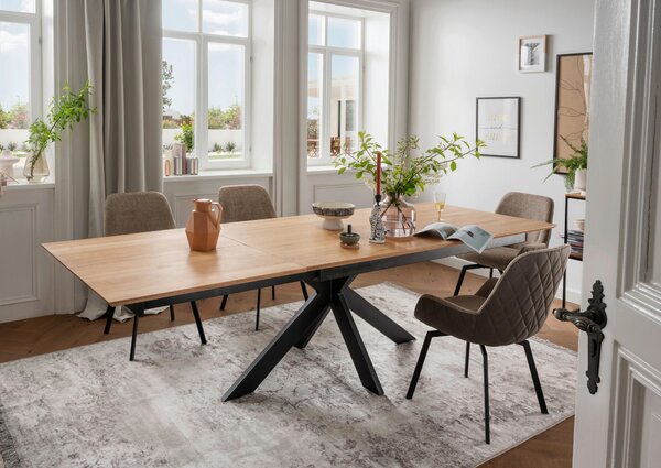 JEDÁLENSKÝ STÔL, hnedá, 160/90/75 cm P & B - Stoly, Online Only