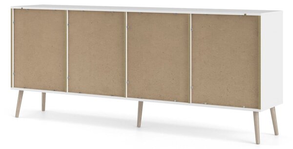 Biela komoda 196x82x39 cm Oslo – Tvilum
