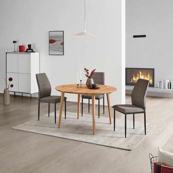 JEDÁLENSKÝ STÔL, divoký dub, divoký dub, 120/120/75 cm P & B - Stoly, Online Only