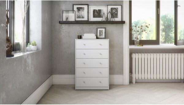 Biela komoda 72x108x30 cm May – Tvilum