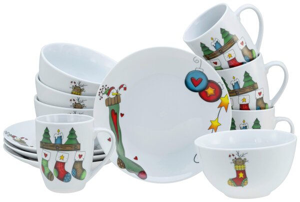 RAŇAJKOVÁ SÚPRAVA Luna Socken 12-dielne Creatable - Jedálenské sety, Online Only