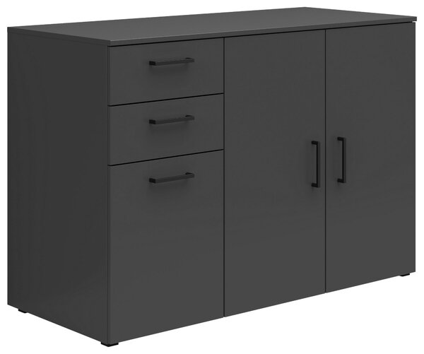 KOMODA, grafitová, 120/83/52 cm Carryhome - Komody
