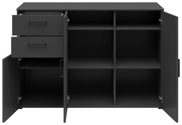 KOMODA, grafitová, 120/83/52 cm Carryhome - Komody