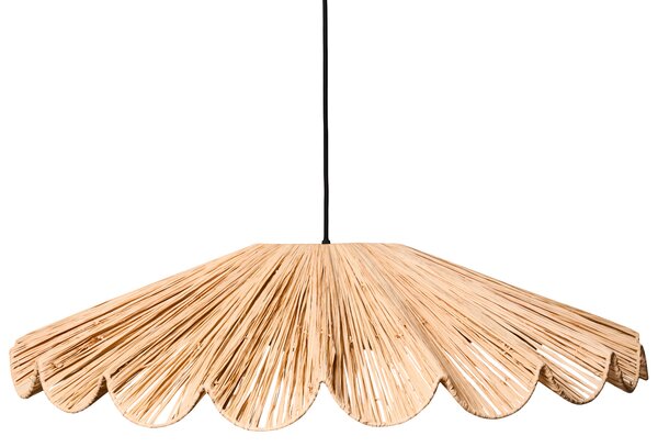Závesná lampa prírodná rafia ratan ručne pletené tienidlo na strop boho moderný štýl jedáleň predsieň obývacia izba