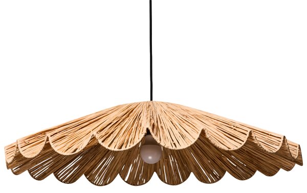 Závesná lampa prírodná rafia ratan ručne pletené tienidlo na strop boho moderný štýl jedáleň predsieň obývacia izba