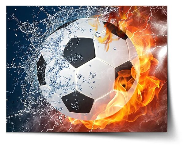 Sablio Plagát Futbalová lopta - 60x40 cm