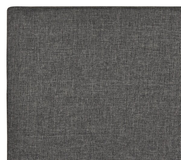Posteľ sivá s rámom čalúnená látkou s úložným priestorom 140 x 200 cm minimalistický vzhľad