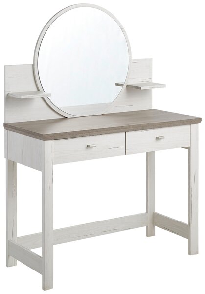 TOALETNÝ STOLÍK, sivá, biela, 104,3/45/143 cm Hom`in - Toaletné stolíky