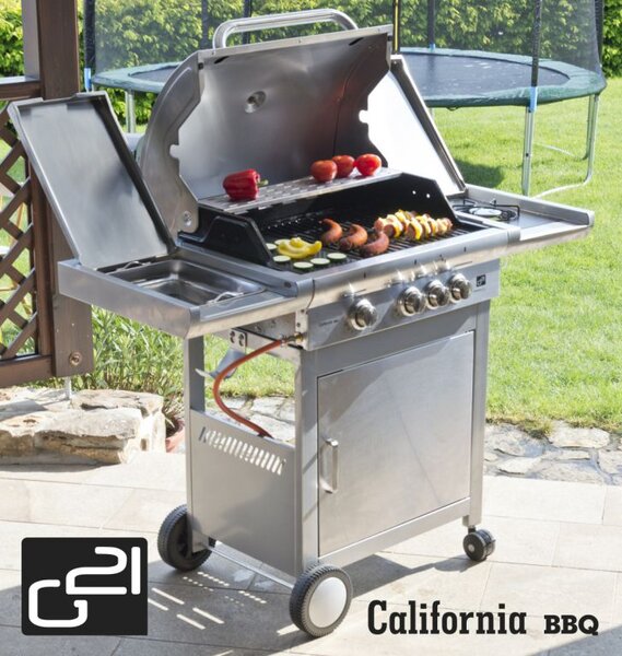 G21 Plynový gril California BBQ Premium line, 4 horáky