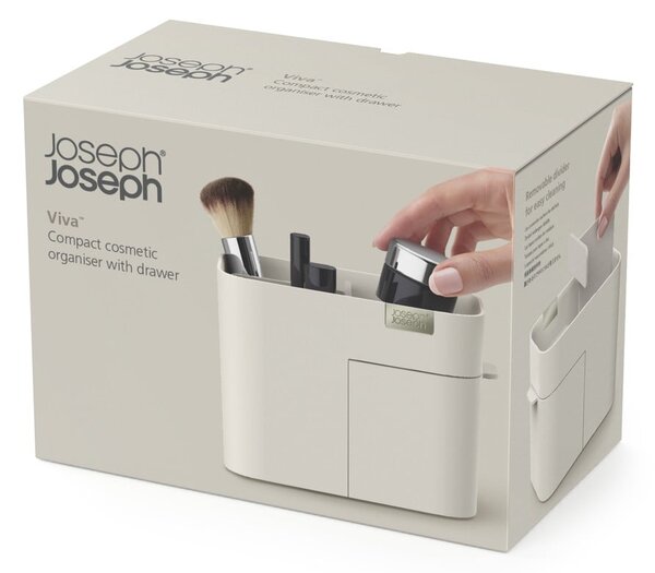 Krémovobiely kozmetický organizér so zásuvkou Joseph Joseph Viva